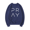 Pray Faith Hoodie Christian Sweatshirt for Women