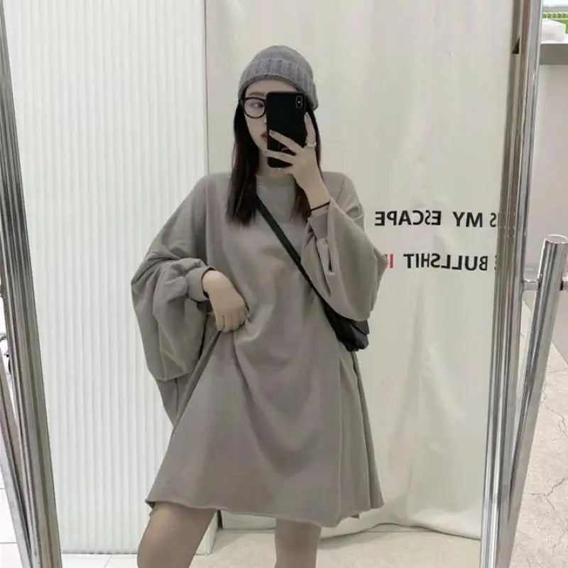 Loose Casual Cotton Women Sweatshirt Streetwear