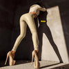 Women's High-Waisted Skinny Leather Leggings