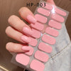 UV Semi-Cured Gel Nail Wraps Stickers Strips French Long Lasting