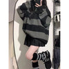 Streetwear Knitwear Striped Sweater