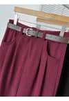 Winter Pants For Women Thicken Waist Loose Corduroy