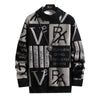 Fashion O-Neck Long Sleeve Casual Letter Sweaters Men's Clothing 2024 Autumn