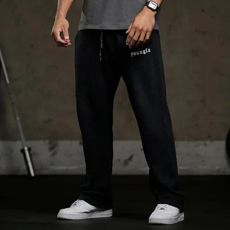 sweatpants in autumn and winter gym sports fitness cotton printed