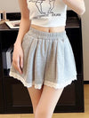 Sweet Lace Patchwork Shorts