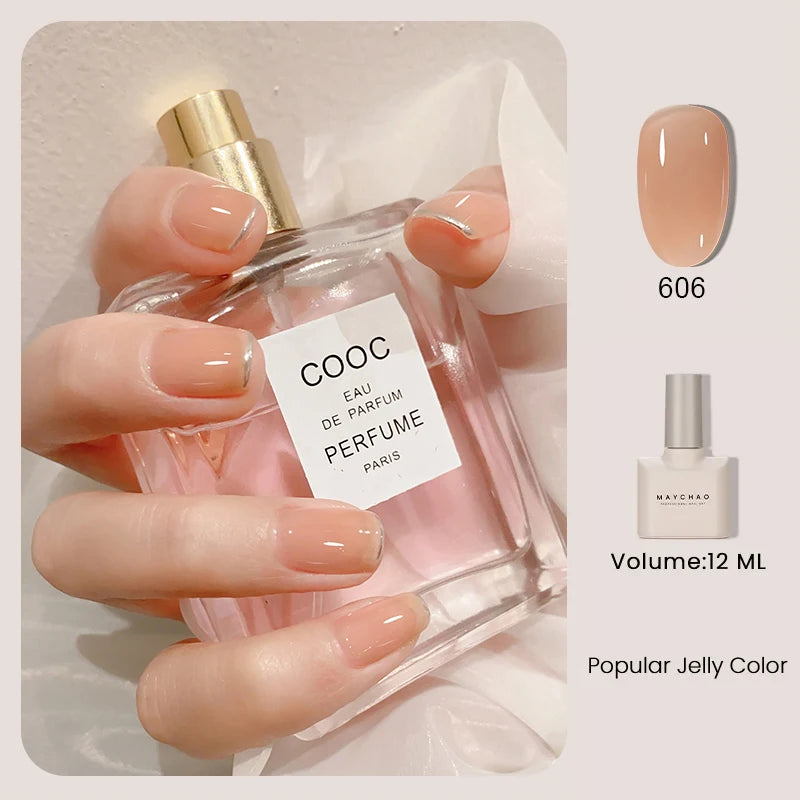 12ml Jelly Gel Nail Polish Semi-permanent Top Coat Soak Off Uv Led