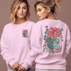 Anatomical Heart Flower Print Women Sweatshirts