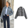 Women's Cropped Zip Jacket