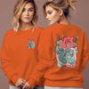 Anatomical Heart Flower Print Women Sweatshirts