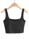Summer Sleeveless Top Women Sexy Square Collar Tank