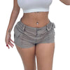 Y2K Cargo Shorts Women Low Rise Denim Summer Casual