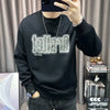 Sweatshirts for Men Graphic Round Neck Black