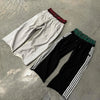Retro Harajuku Fashion Stripe Sports Pants Y2K Casual Loose Straight Tube