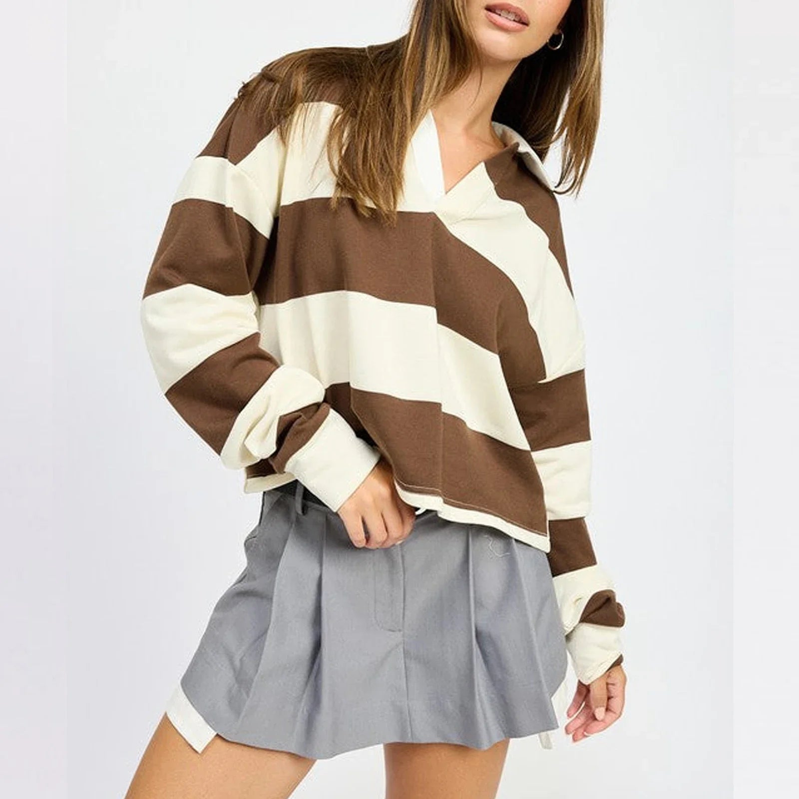 Women's Autumn Winter Loose Gothic Pullover Tops Long Sleeve