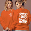 Wrestling Mama Letter Print Hoodie for Women