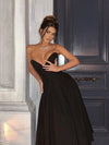 Elegant Wedding Events Dress Sexy Strapless Corset Dress Midi Christmas Party