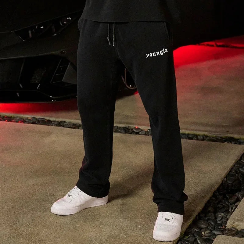 sweatpants in autumn and winter gym sports fitness cotton printed