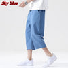 Summer Casual Short Pants Mens Cotton and Linen