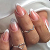 Colorful Glossy Acrylic Press On Nails Long Coffin Tips