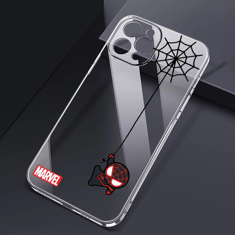 Marvel ;SpiderMan Mini For iPhone Transparent Phone Case