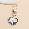 Delicate Evil Blue Eye Enamel Zircon Keychain Love Heart Devil's eye