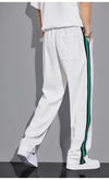 Elevate Your Streetwear with Stylish Joggers: Null's Knit Ribbons Harem Pants