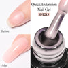 7ML Pink Glitter Quick Extension Gel Nail Polish Gold Foils