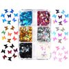Red Valentines Day Nail Glitter Love Heart Sequins Powder For Art