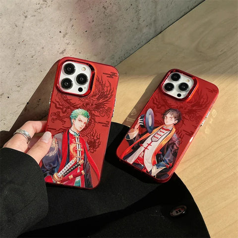 2024 Dragon Anime O-One Piece Phone Case For iPhone Chinese Trend Cartoon Luffy Zoro Cover