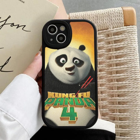 K-Kung F-Fu Panda Phone Case Hard Leather For IPhone Fundas