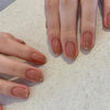 Colorful Glossy Acrylic Press On Nails Long Coffin Tips