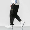 Men Red Harem Pants Multi-pocket Cargo Joggers