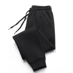 Solid Color Pants Men's Elastic Waist Running Pants Soft Sports Gym