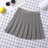 Women's A-Line Plaid Pleated Skirt Chic Preppy Style
