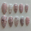 Dreamy Pearl and Rhinestone Nail Art