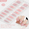 Gradient Auroras Semi Cured Gel Nail Strips Sparkly Shinning DIY Gel Polish