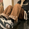 Men's Casual Pants Autumn Winter Warm Straight