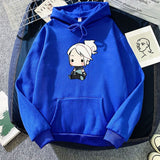 Women's Streetwear Valorant Anime Hoodie Jett Oversized Sweater with Cartoon Print