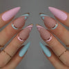 Pastel Heart French Tips