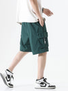 2024 Summer Cargo Shorts Men Streetwear Multi-Pockets Drawstring Loose