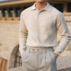 Autumn/winter Thickened Warm Knitted Top Men's Casual Lapel