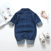 Denim Rompers for Newborns and Infants: Baby Jumpsuits (0-18 Months)