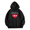Printed Letter Crew Neck Sweatshirt Fresh Love Hooded Pullover