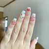 Handmade Bowknot Heart French Press-On Nail Art