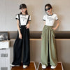 2024 Girls Summer Wide Leg Pants Thin Loose Trousers for Kids
