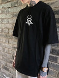 Gothic Streetwear: Oversized Clothing with Charming Graphics - Men's Casual T-Shirts