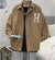 Retro American Style: Men's Corduroy Jacket for Spring - Casual Lapel Top