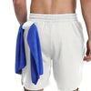 Men Running Shorts 2 In 1 Double-deck Sport Shorts Fitness Short Pants Trainin
