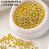 0.4mm-1.5mm Nail Art Beads Steel Ball Metal Micro Caviars Alloy