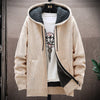Autumn and Winter men's wool jacket new jacket plush thickened classic